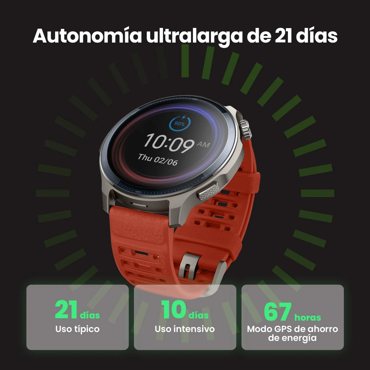 2026 Amazfit Balance 2 Reloj inteligente para hombre 47 mm, pantalla AMOLED 1,5", cristal de zafiro, NFC, GPS, batería de 21 días, 170 modos deportivos, Hyrox y golf