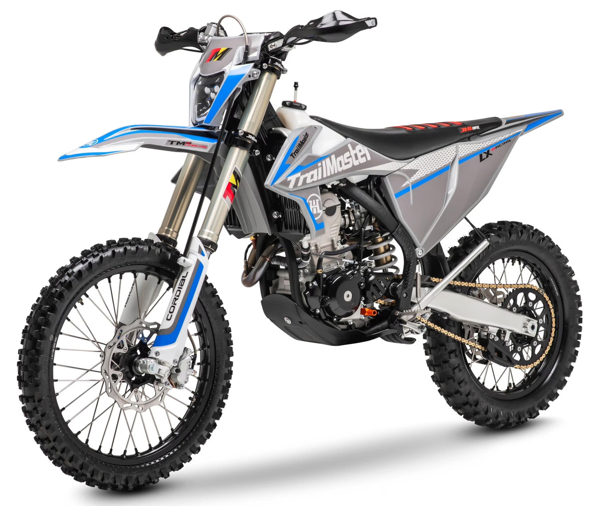 2026 NewTrailmaster JHL Pro-Series High-Performance LX300 PRO Racing Ready Mid-Size Electric Start Dirt Bike (Red)