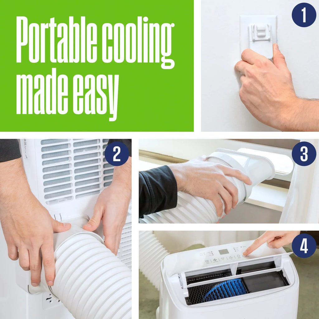 2026 NewWestinghouse 12,000 BTU Portable Air Conditioner & Dehumidifier with Remote & Smart App, up to 550 Sq Ft