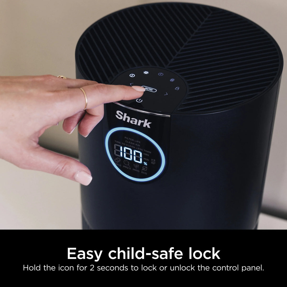 2026 NewShark Air Purifier with Nanoseal HEPA, Cleansense IQ, Odor Lock, Cleans up to 500 Sq. ft, Charcoal Grey, HP100