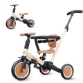 2026 Newnewyoo TR008 5-in-1 Toddler Tricycle with Push Handle, Converts to Balance Bike for 1-3 Year Old, Khaki