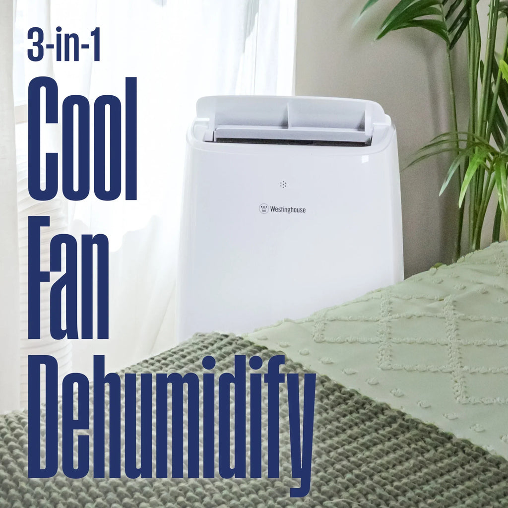 2026 NewWestinghouse 12,000 BTU Portable Air Conditioner & Dehumidifier with Remote & Smart App, up to 550 Sq Ft