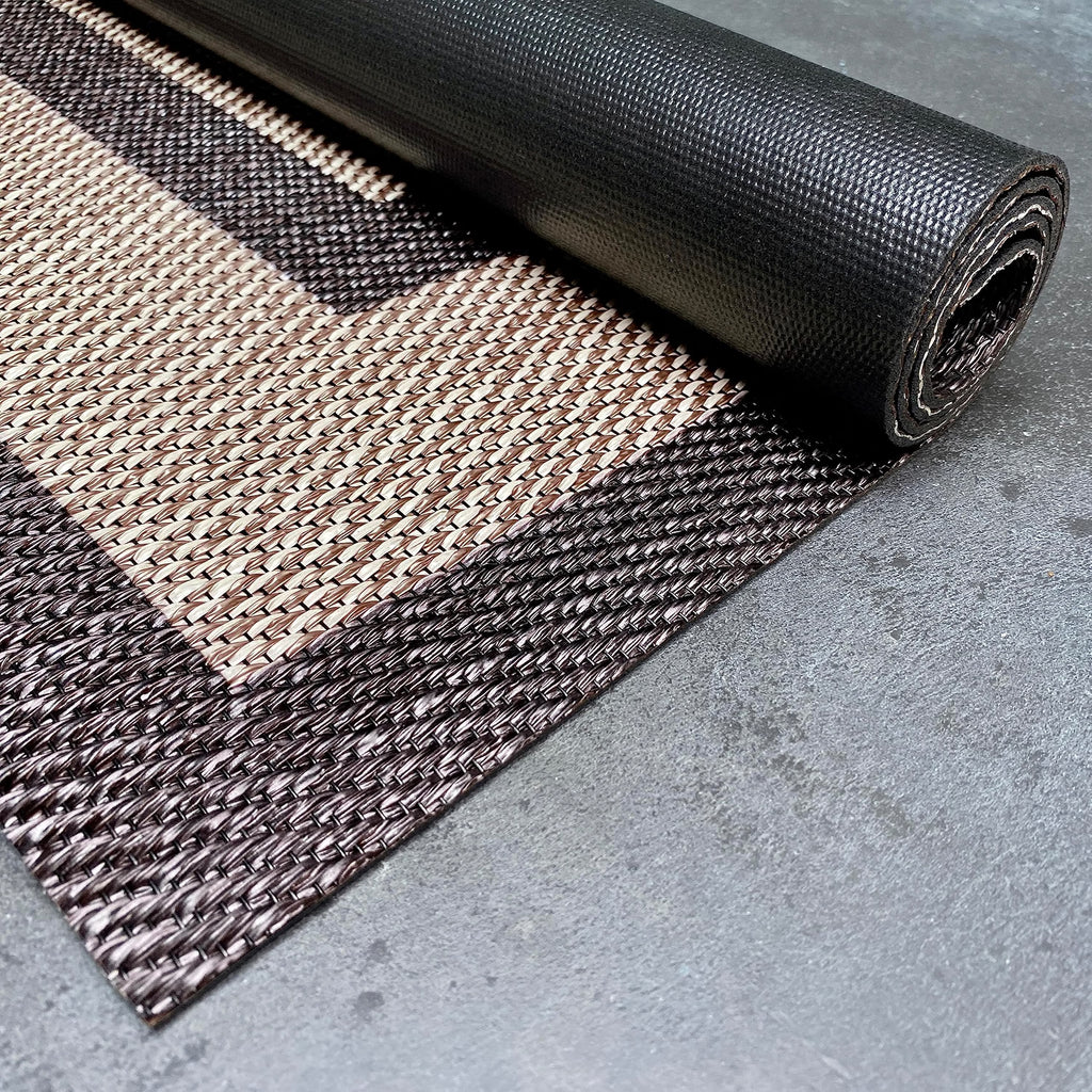2026 Alfombra vinílica Premium de tejido trenzado de alta gama Marrón 200x290 cm