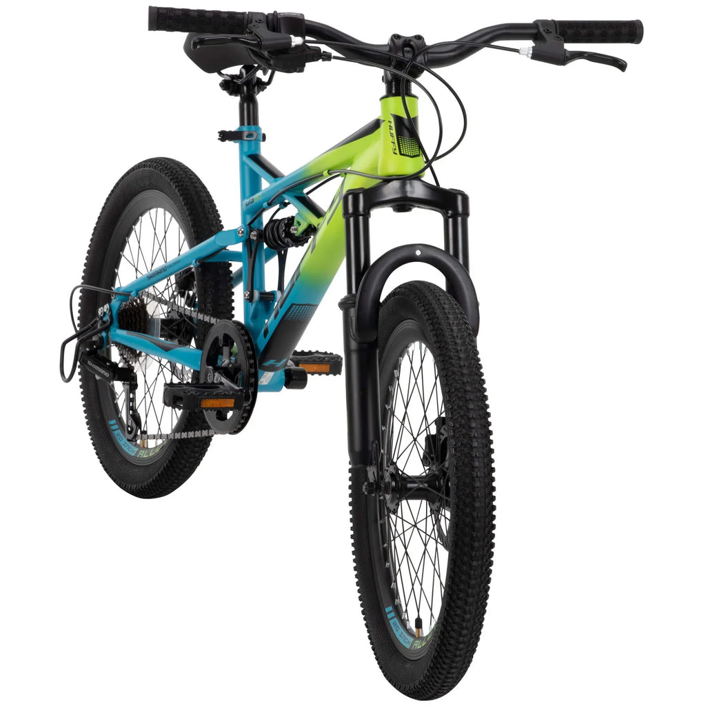2026 New20-inch Oxide Boys Mountain Bike for Kids, Lime / Blue