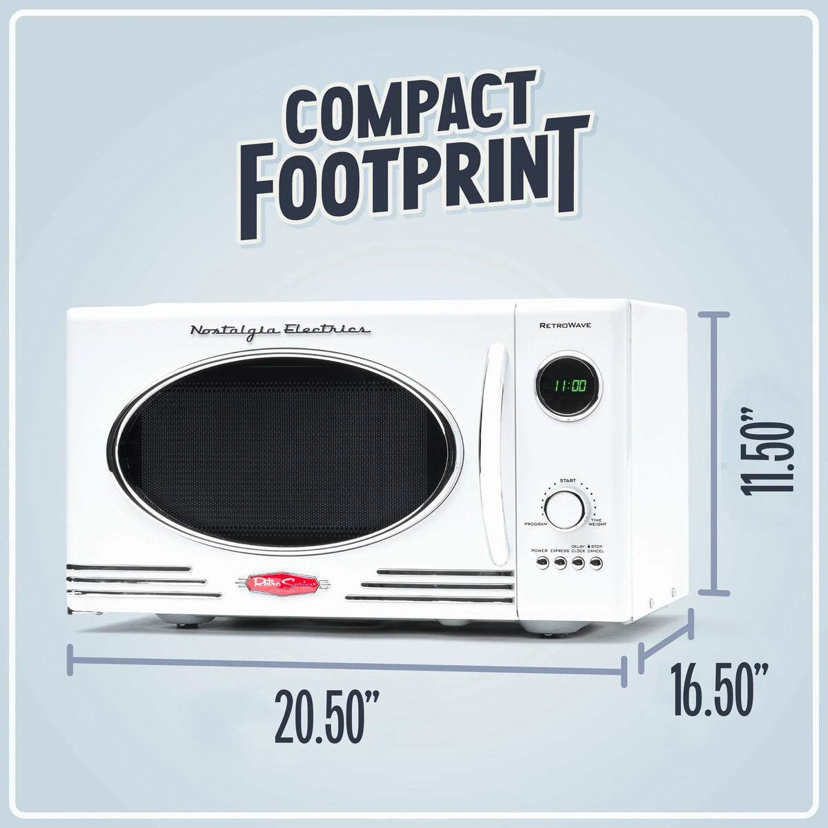 2026 NewNostalgia Retro Microwave for Countertop 0.9 cu ft Vintage Microwave, Ivory