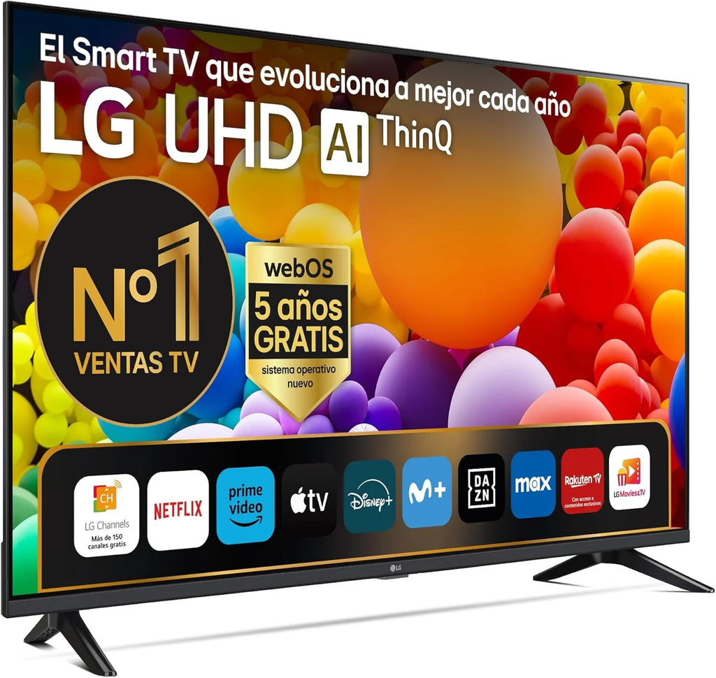 2026 65UT73006LA 65 ",UHD 4K, Serie UT73, Smart TV, WebOS24, Procesador a5, HDR10, Dolby Digital Plus, SmartTV, 3840x2160, Negro