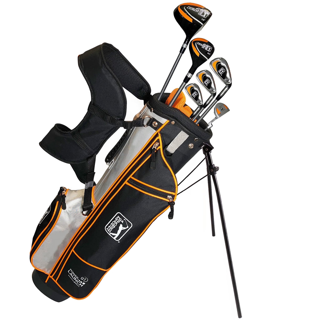 2026 NewPGA Tour Right-Handed 10 Piece Kids Golf Club Stand Bag Set; Player Height 4'8 - 5'2", Ages 8-12