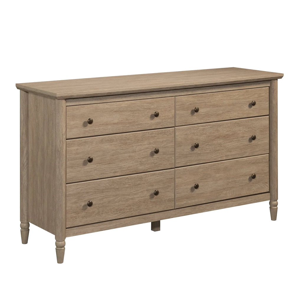 2026 NewMy Texas House Monroe 6-Drawer Dresser, Brushed Oak Finish