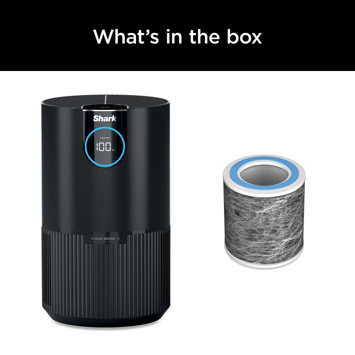2026 NewShark Air Purifier with Nanoseal HEPA, Cleansense IQ, Odor Lock, Cleans up to 500 Sq. ft, Charcoal Grey, HP100