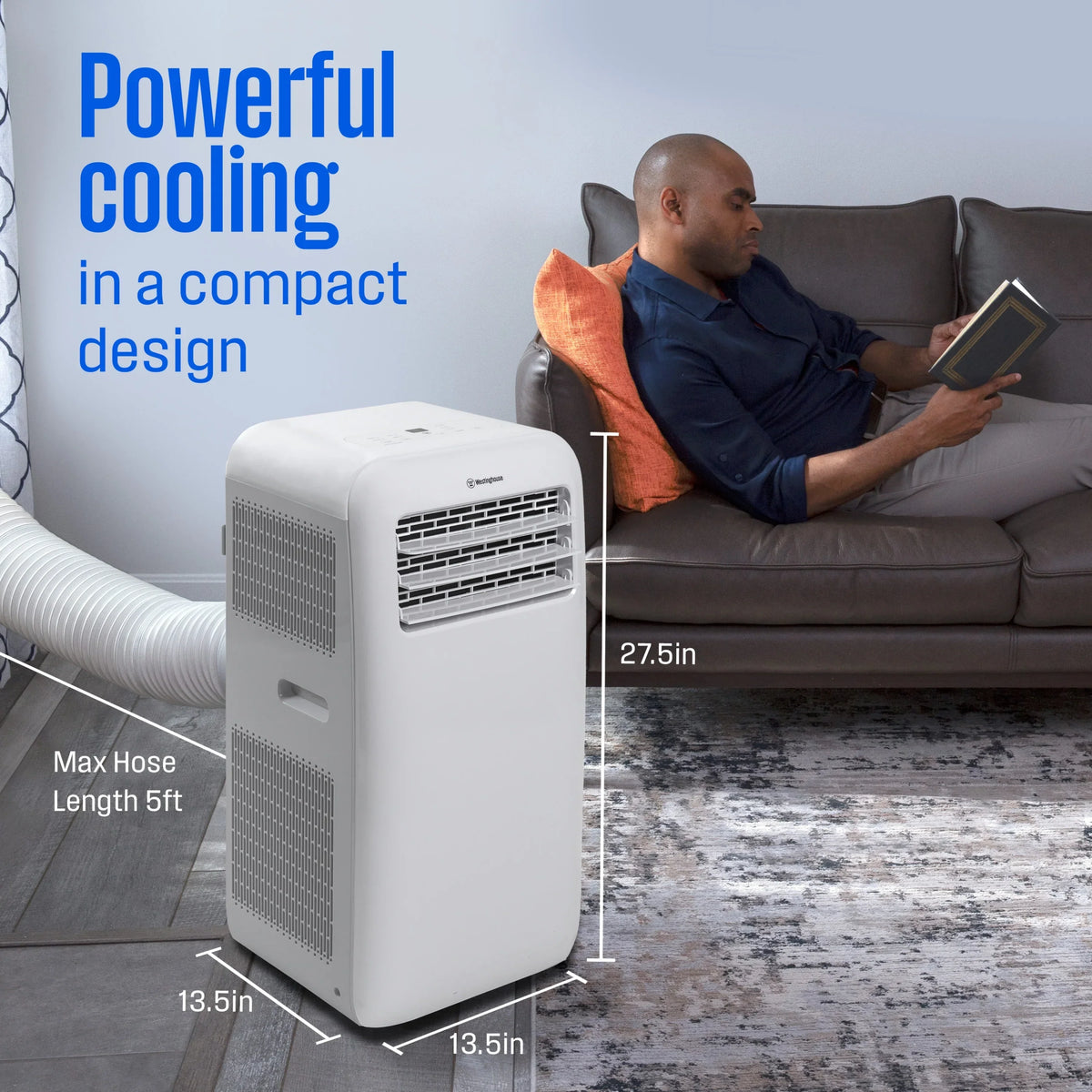 2026 NewWestinghouse 12,000 BTU Portable Air Conditioner & Dehumidifier with Remote & Smart App, up to 550 Sq Ft