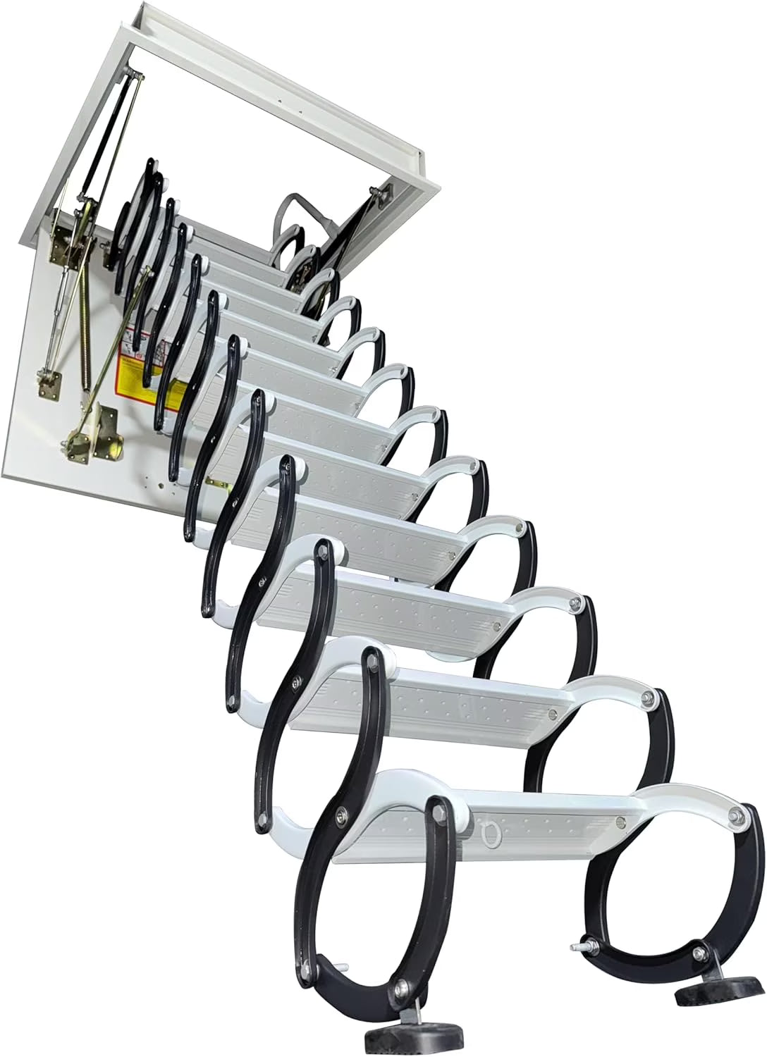 2026 NewAttic Ladder Rough Opening Size 30 Inch x 30 Inch 12 Steps 9.8 Feet Height