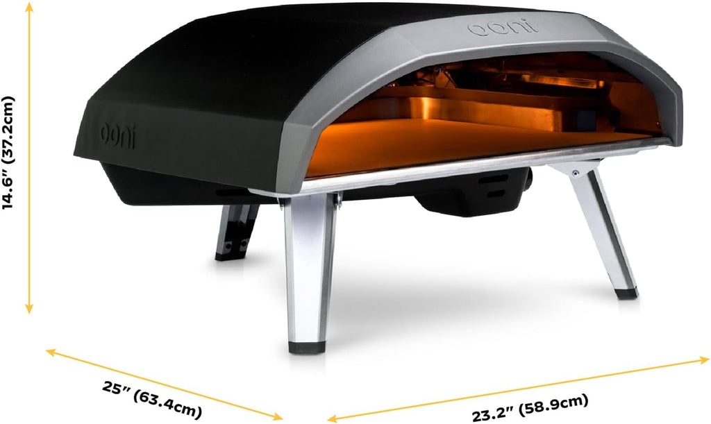 2026 Ooni Koda 16 Gas – Horno portátil para exteriores 37 mBar – Cocina casera de pizza en 60s – Alta temperatura – Portátil y rápido – IT|ES|FR|BE|CZ|IE|LV|LT|LU|PT