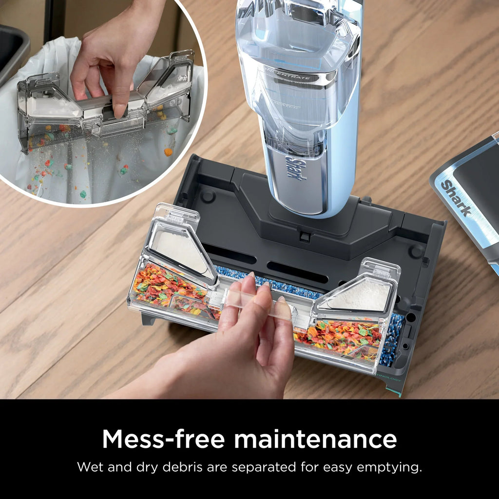 2026 NewShark HydroDuo with Dirt-Reveal Technology, Cordless, Hard Floor Cleaning System, Wet & Dry Debris Pickup, Mop & Scrubs All at Once, Hardwood, Tile, Laminate Floors, WW200