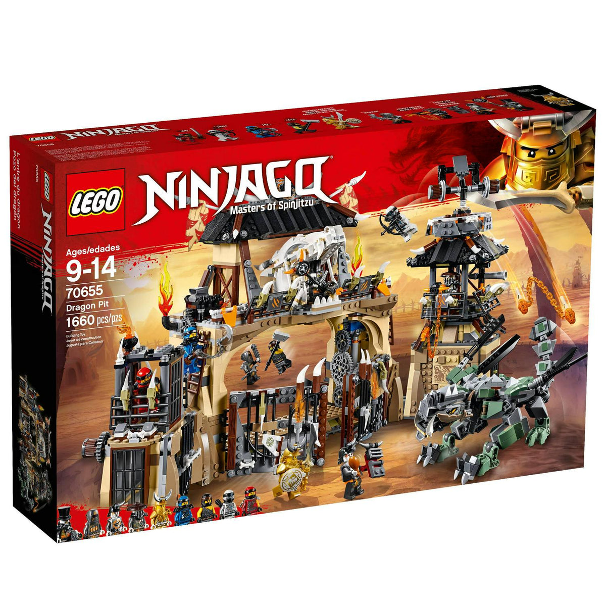 2026 NewLEGO Ninjago Dragon Pit 70655 Ninja Dragon Building Toy