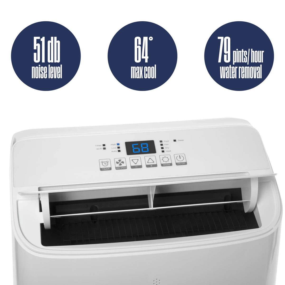 2026 NewWestinghouse 12,000 BTU Portable Air Conditioner & Dehumidifier with Remote & Smart App, up to 550 Sq Ft