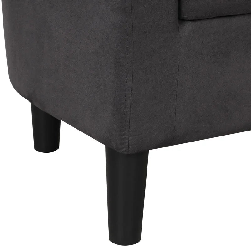 2026 NewBonzy Home Velvet Accent Chair with Ottoman for Living Room,Beige