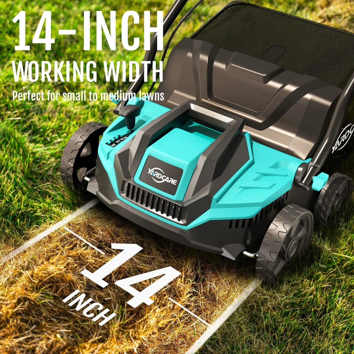 2026 New2-in-1 Scarifier and Dethatcher �C Deep Soil Revitalization with High-Torque Motor, Adjustable Depth Control, Dual Safety Switch & Removable 10.5-Gallon Thatch Bag