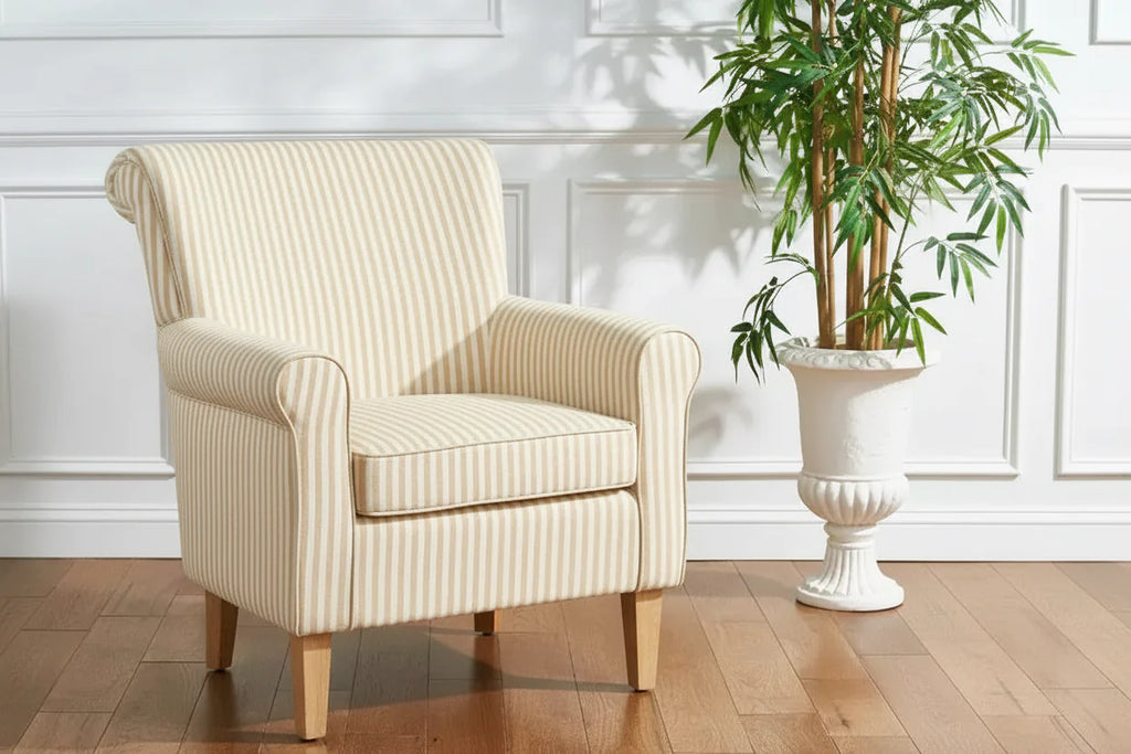 2026 Sillón decorativo tapizado de 1 plaza, beige/verde/azul/rojo