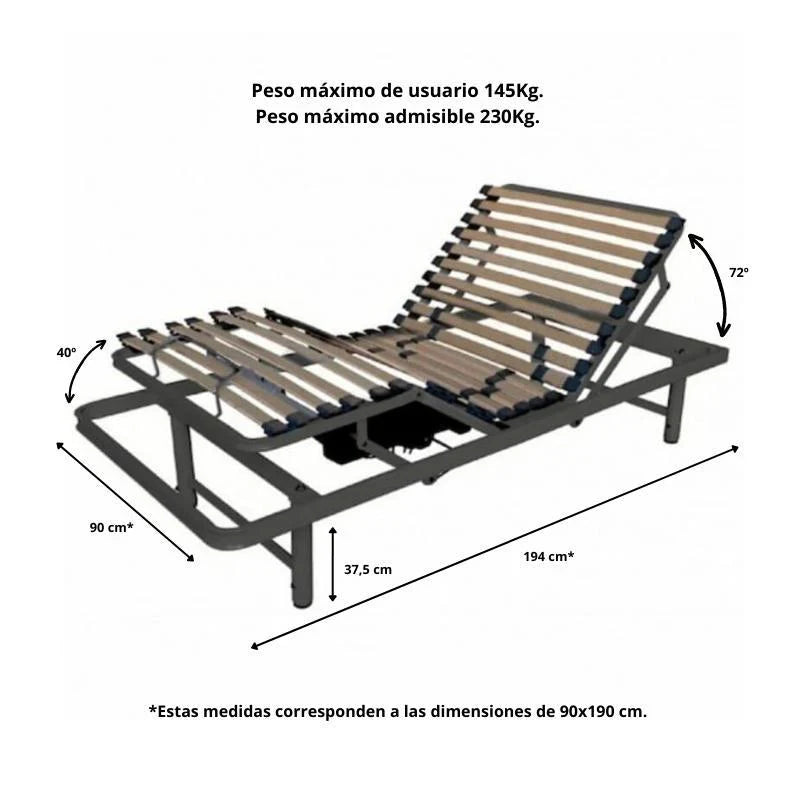 2026 Cama Articulada Eléctrica EZIS Configurable