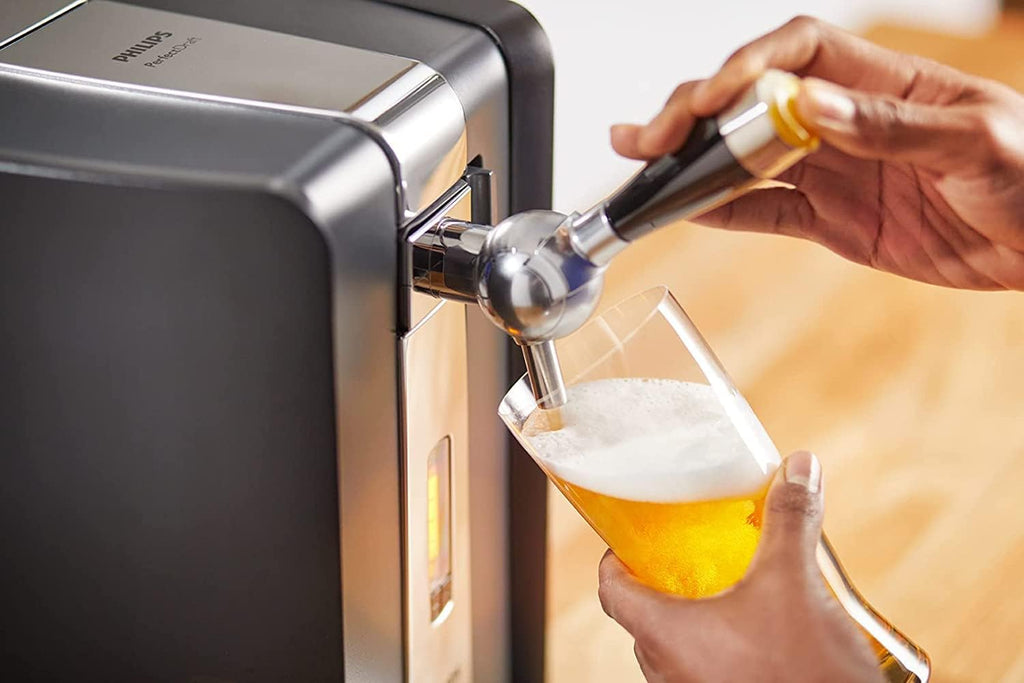 2026 Dispensador de barril Perfect Draft HD 3720/26 de 6 litros | Cerveza de barril, depósito de 5 € incluido (Becks Pils)