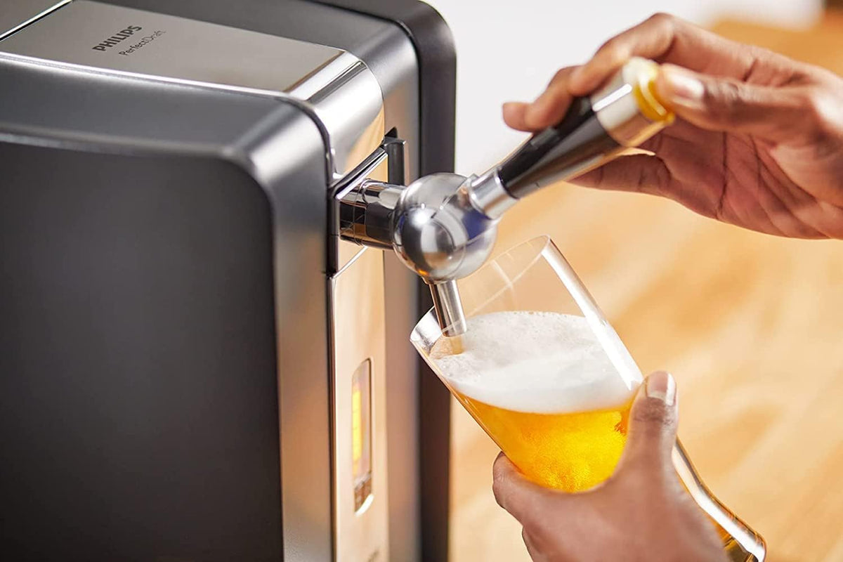 2026 Dispensador de barril Perfect Draft HD 3720/26 de 6 litros | Cerveza de barril, depósito de 5 € incluido (Becks Pils)