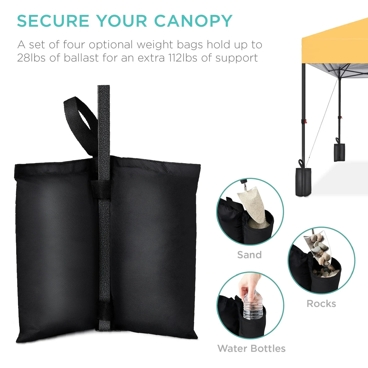 2026 NewBest Choice Products 12x12ft Easy Setup Pop Up Canopy w/ 1-Button Setup, Wheeled Case, 4 Weight Bags - Navy Blue