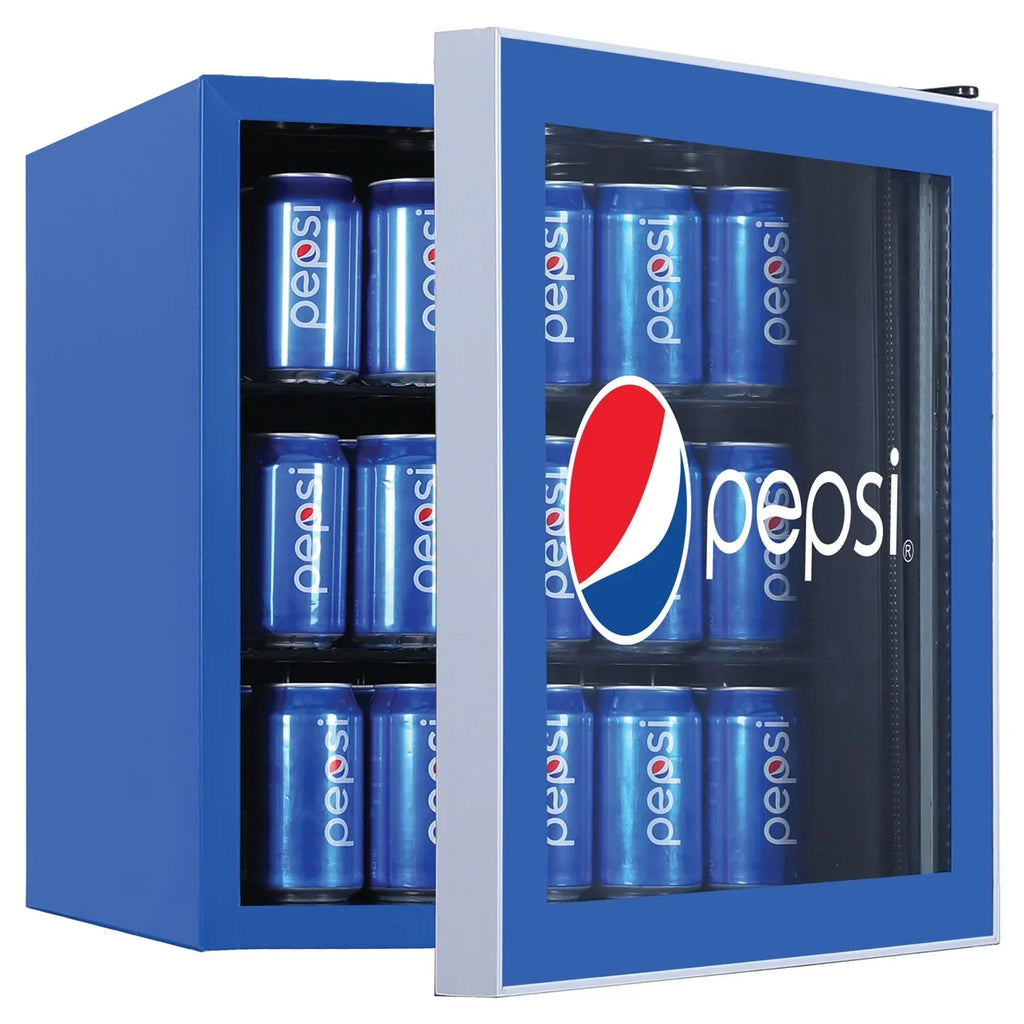 2026 NewPepsi MIS165PEP Compact Refrigerator, Blue 70 Can Capacity