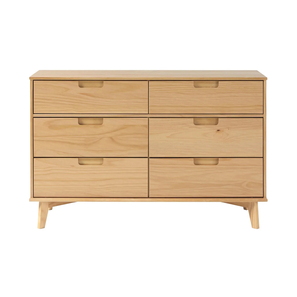 2026 NewWalker Edison Sonoma 6-Drawer Solid Wood Caramel Dresser