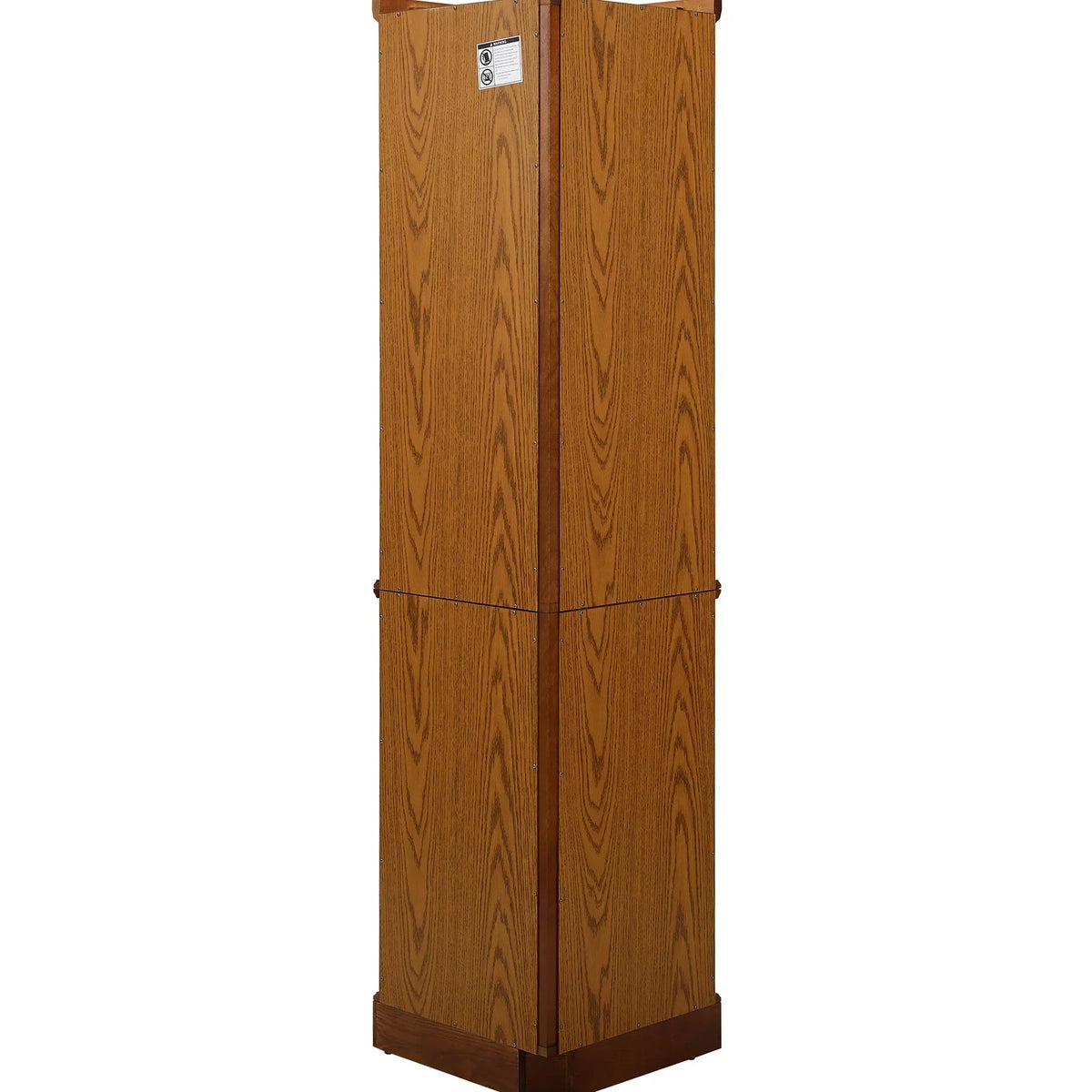 2026 NewWalnut Cabinet With 6 Shelves, Adjustable Glass & Mirrored Back Design Shelf Lighted Corner Curio Shelves In