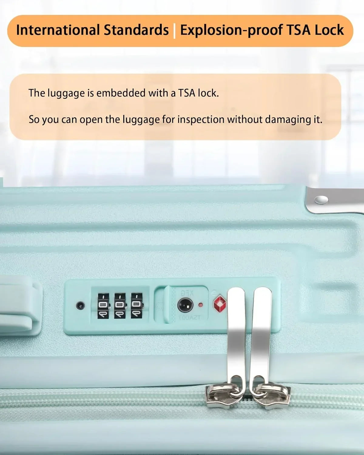 2026 New20 Inch Carry On Luggage With Cup Holder & USB Port, Airline Approved TSA-locked Luggage, Lightweight PC Material Travel Suitcase With 360" Spinner Wheel