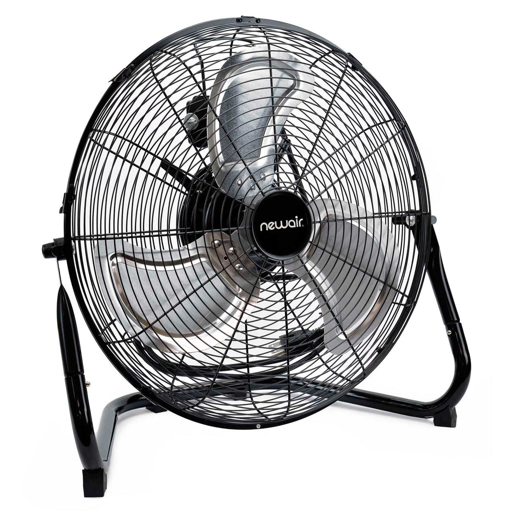 2026 NewNewair 18" High-Velocity Industrial Floor Fan, Heavy Duty Metal Fan, Adjustable Tilt and 3 Speeds up to 4012 CFM, Rotatory Switch