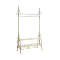 2026 NewTripar 71.5 in. Metal Garment Rack with Shelves, Cream