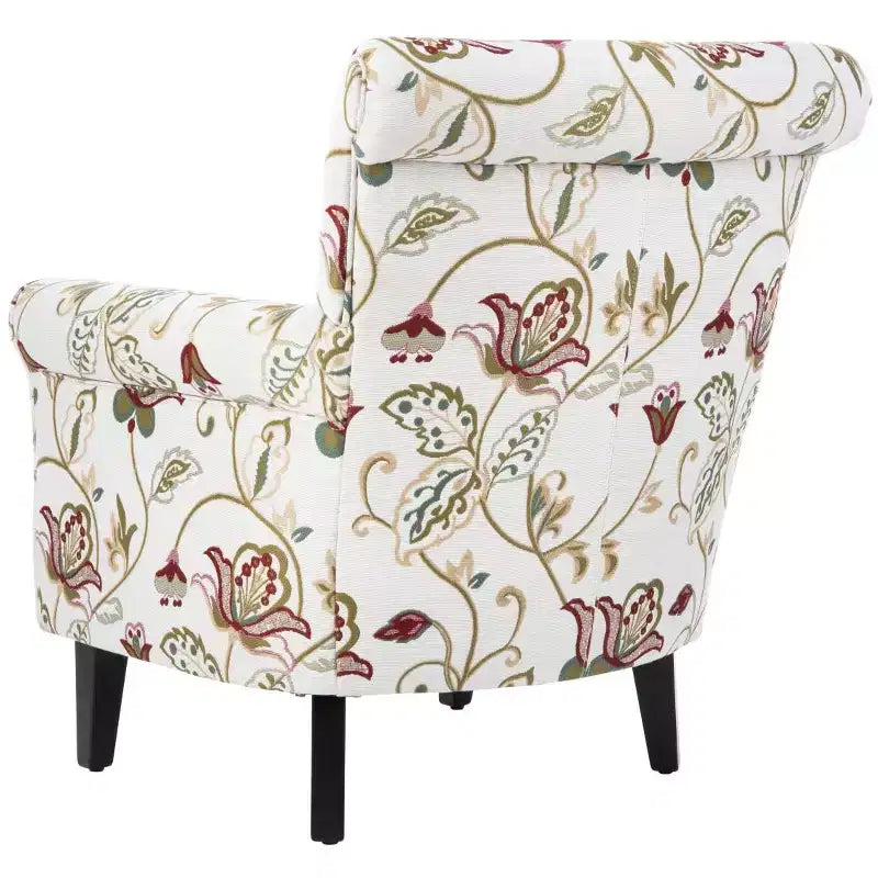 2026 Sillón decorativo tapizado de 1 plaza, beige/verde/azul/rojo