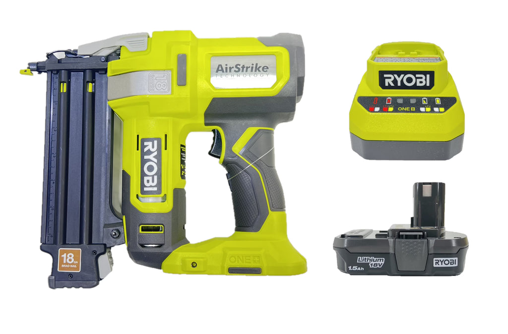 2026 NewRYOBI 18V ONE+ AirStrike 18GA Brad Nailer Kit (Bulk Packaged) P321K