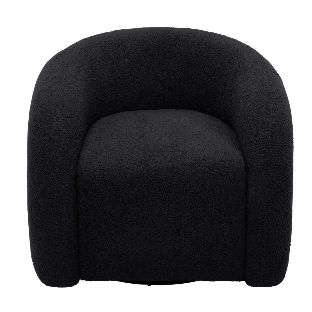 2026 New360" Swivel Accent Chair for Living Room, Boucle Barrel Armchair Single Sofa Chair Reading Chair, Sage Green