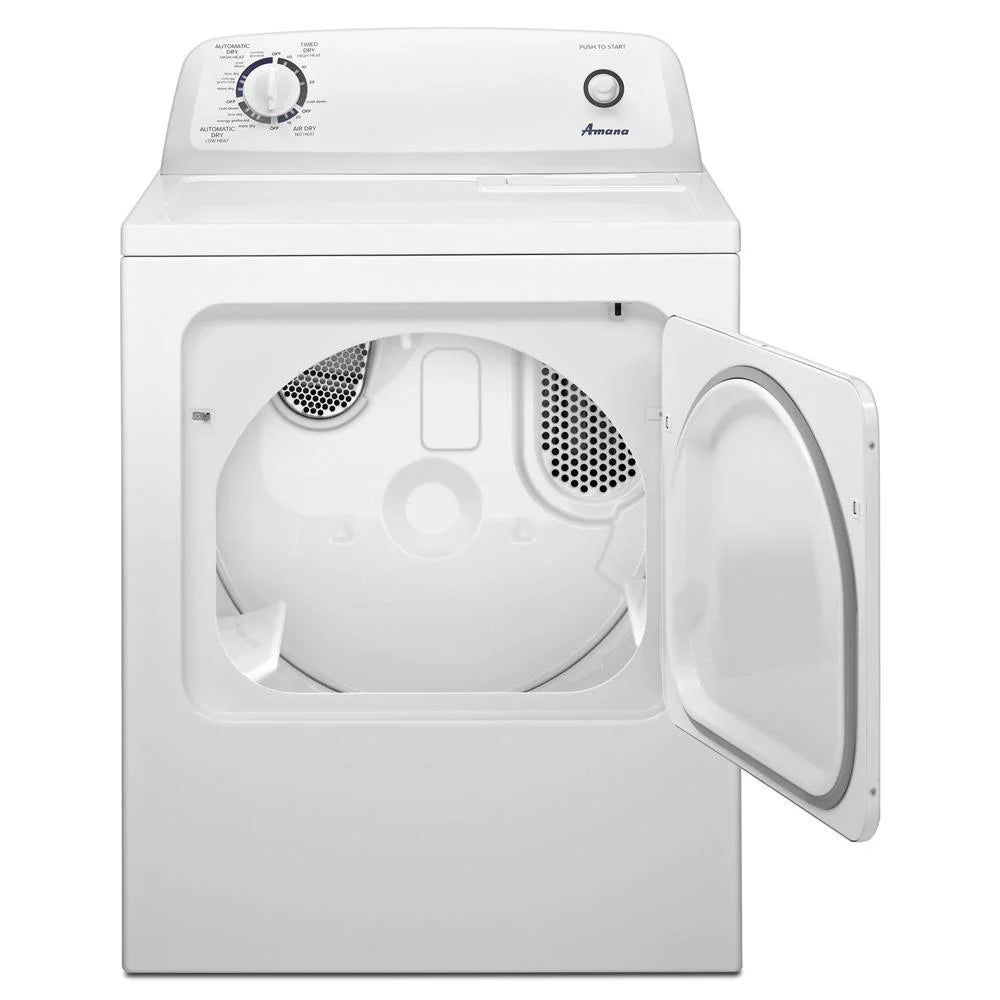 2026 NewAmana 6.5 cu ft 240 mV White Electric Automatic Dryer