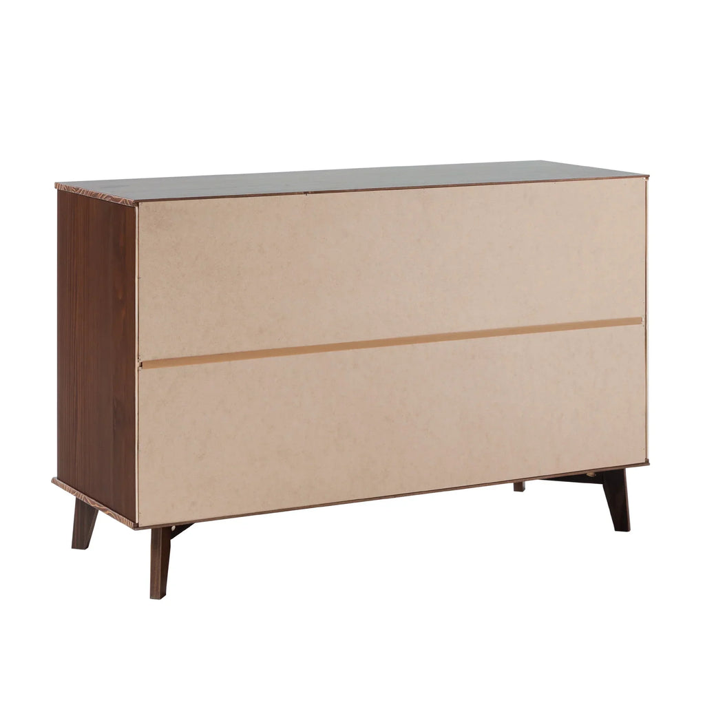 2026 NewWalker Edison Sonoma 6-Drawer Solid Wood Caramel Dresser