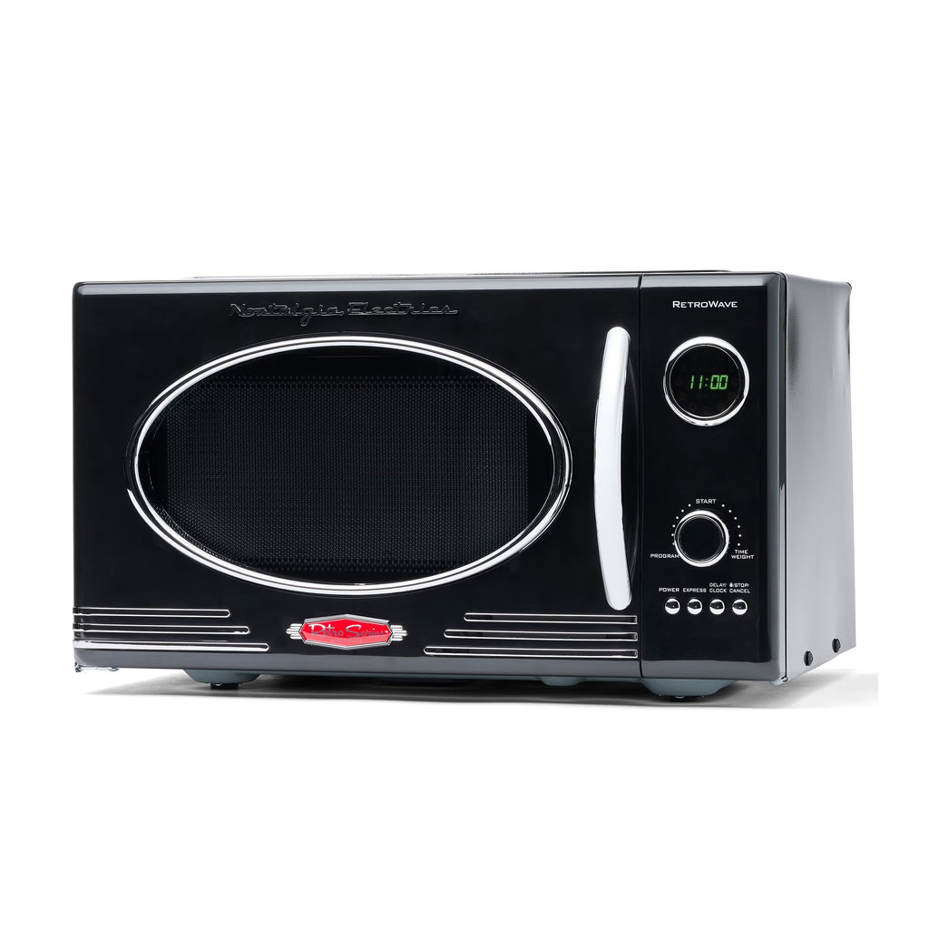 2026 NewNostalgia Retro Microwave for Countertop 0.9 cu ft Vintage Microwave, Ivory