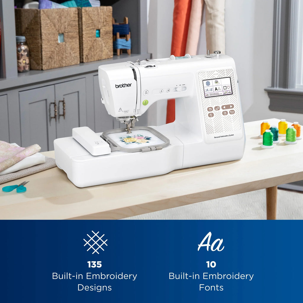 2026 NewBrother PE570 Embroidery Machine with 135 Built-in Designs, Wireless Connectivity, and Artspira App Integration