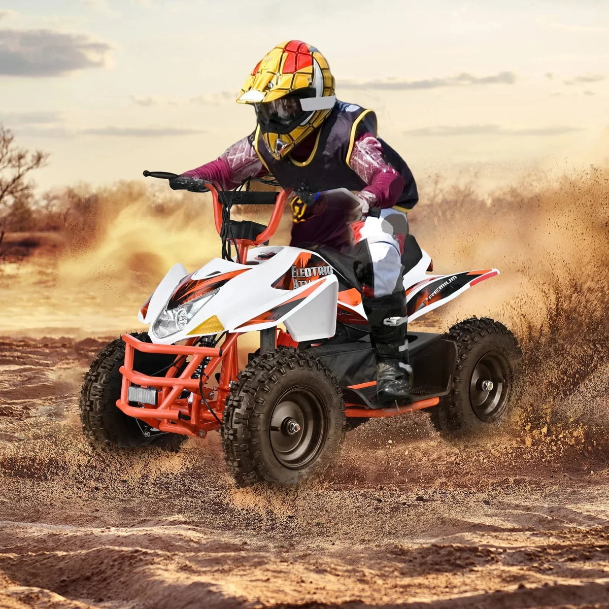 2026 NewAoemoe 500W Ride-On Racer �C 15mph Speed, 36V Battery, 45�C60 Min Play, Blue