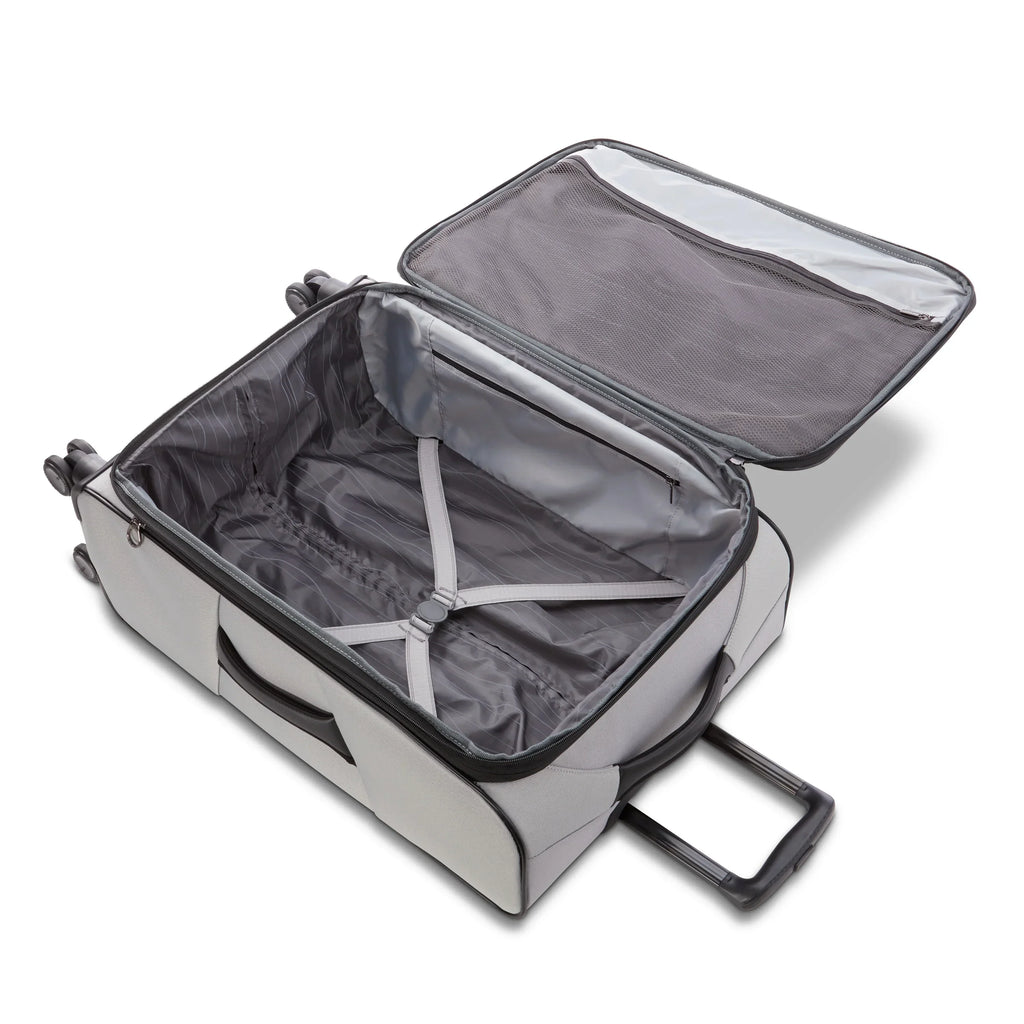 2026 NewAmerican Tourister X-Lite 3-Piece Luggage Set with Spinner Wheels - Light Grey