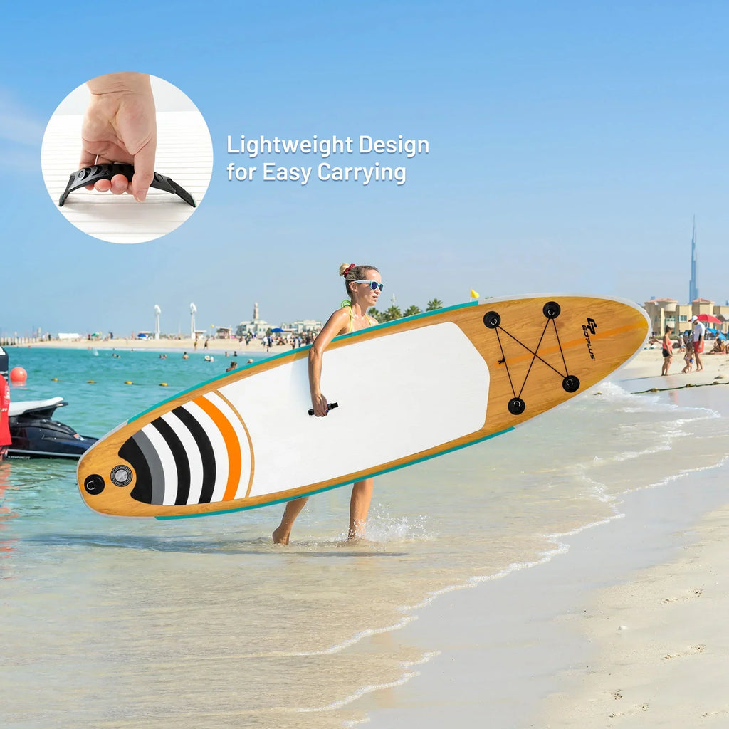 2026 NewGoplus 11' Inflatable Stand Up Paddle Surfboard W/Bag Aluminum Paddle Pump