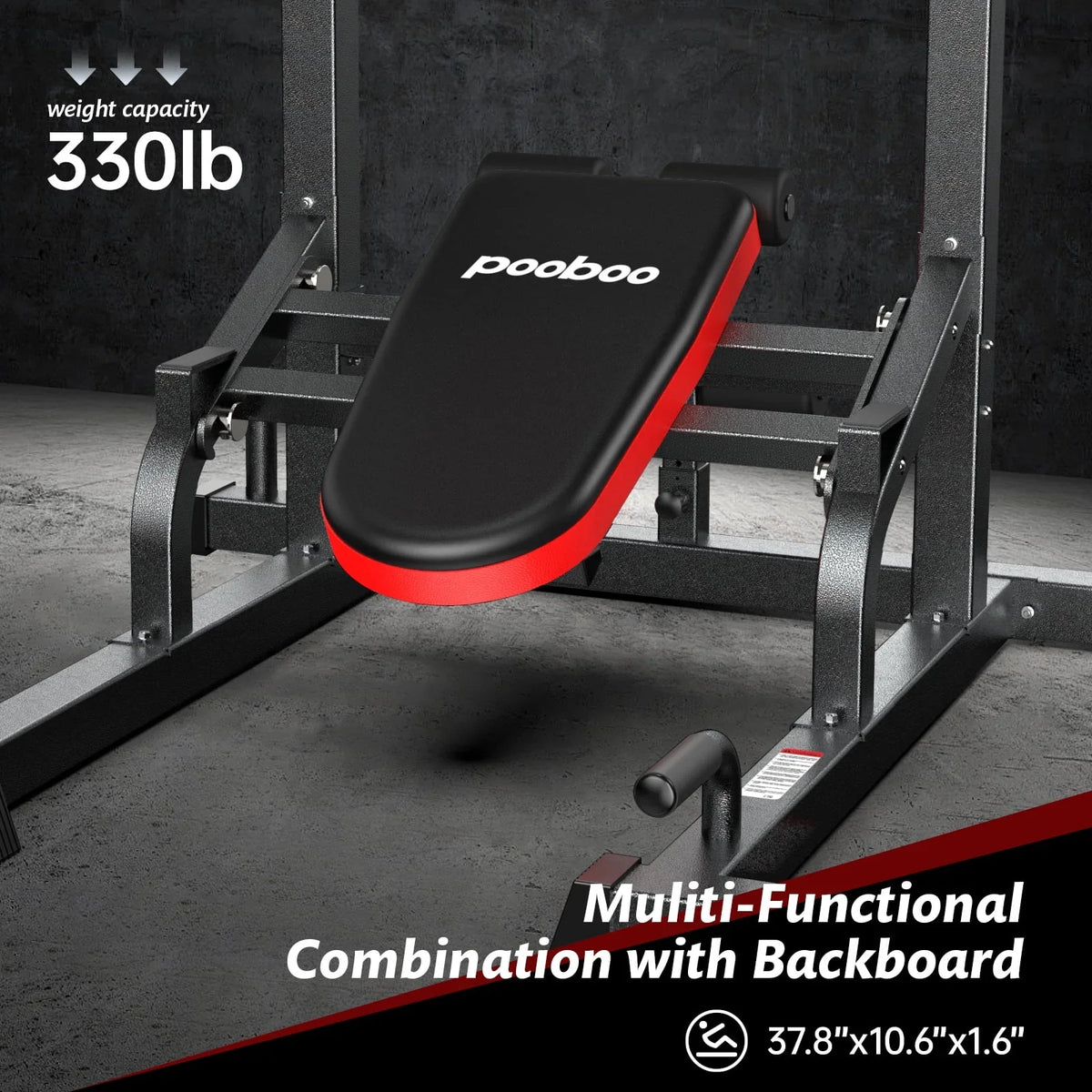 2026 NewLNOW Multifunction Power Tower Pull up Bar Dip Station Power Rack with Adjustable Backrest for Home Gym Strength Training Workout Equipment Max Weight 480lbs