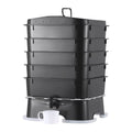 2026 NewVEVOR 5-Tray Worm Composter, 50 L Worm Compost Bin Outdoor and Indoor, Sustainable Design Worm Farm Kit, for Recycling Food Waste, Worm Castings, Worm Tea, Vermiculture and Vermicomposting