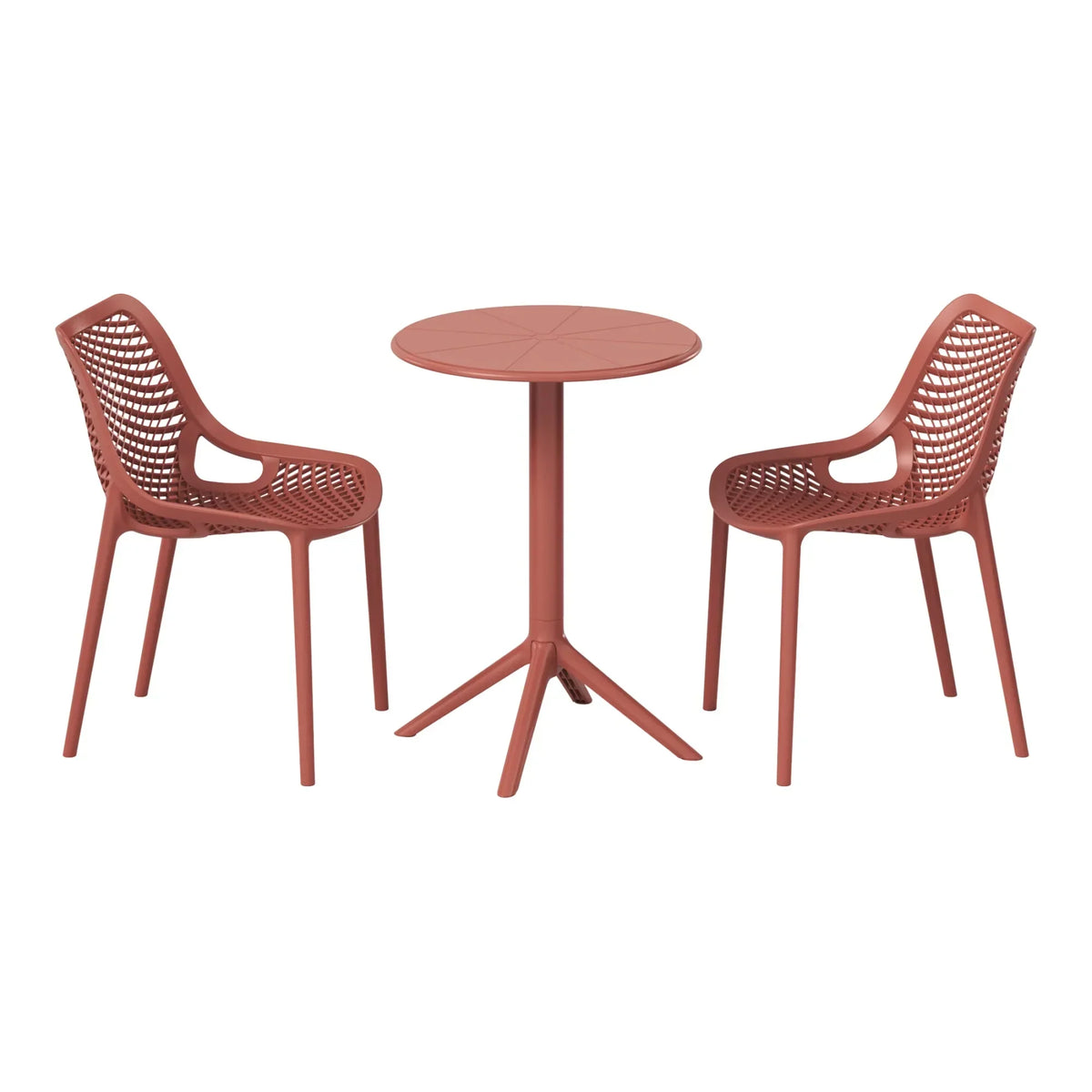 2026 NewWestinTrends Playa 3-Piece Outdoor Resin Patio Bistro Set with Stackable Patio Dining Side Chairs, Olive Green