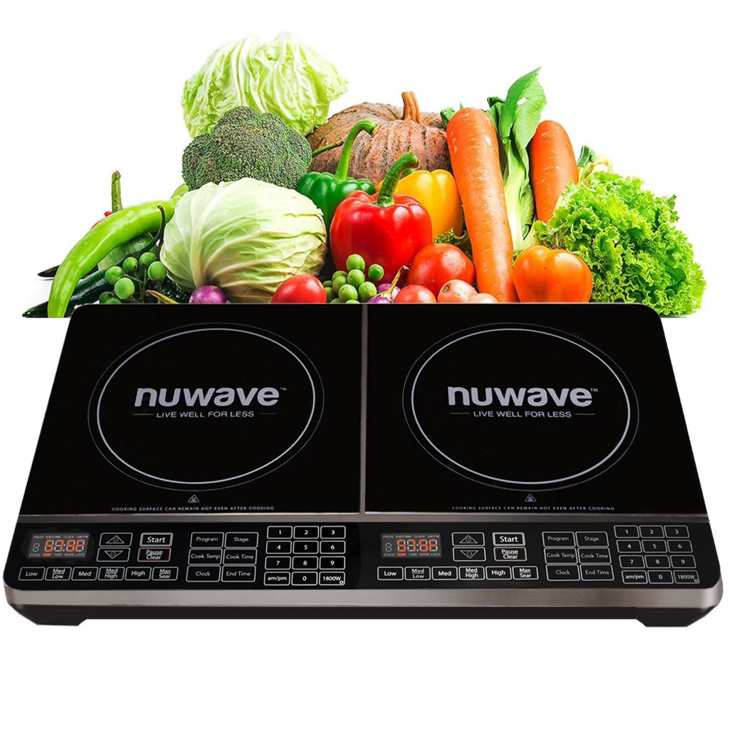 2026 NewNuWave Electric Double Induction Cooktop 8" Portable Ultrathin with Sensor Touch Precision Induction Cooktop Burner, Home
