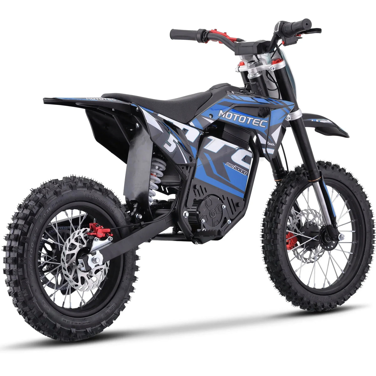 2026 NewMotoTec 60v Pro Electric Dirt Bike 2000w Lithium Blue
