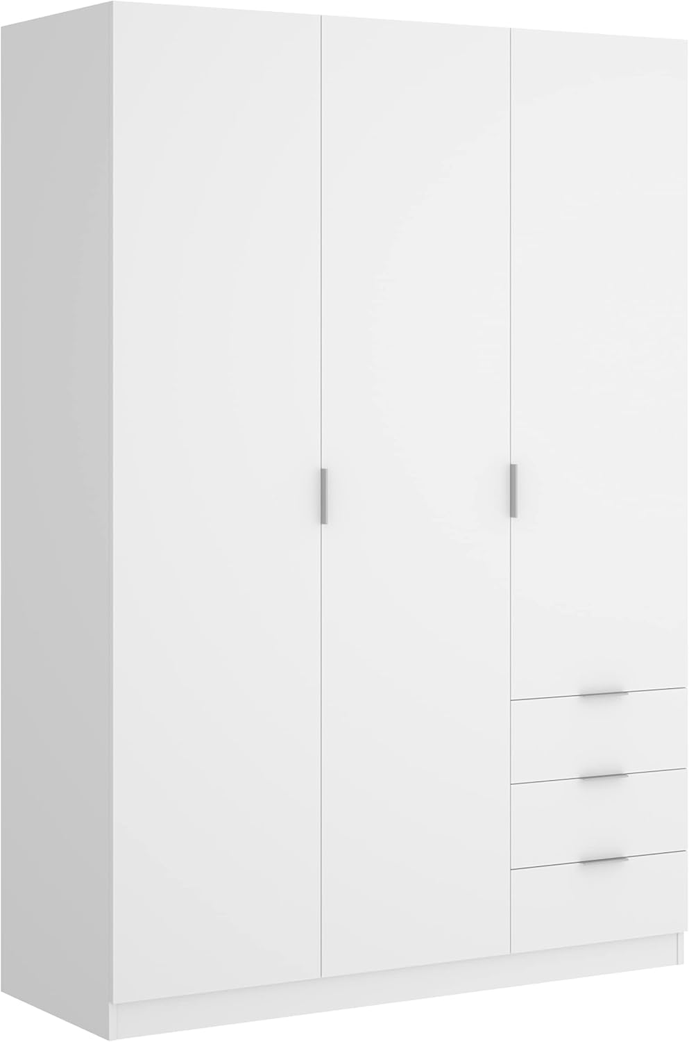 2026 DEKIT GRUPO RIMOBEL Armario Ropero 3 Puertas Y 3 Cajones - Blanco - 121X184X52 Cm