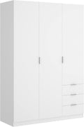 2026 DEKIT GRUPO RIMOBEL Armario Ropero 3 Puertas Y 3 Cajones - Blanco - 121X184X52 Cm