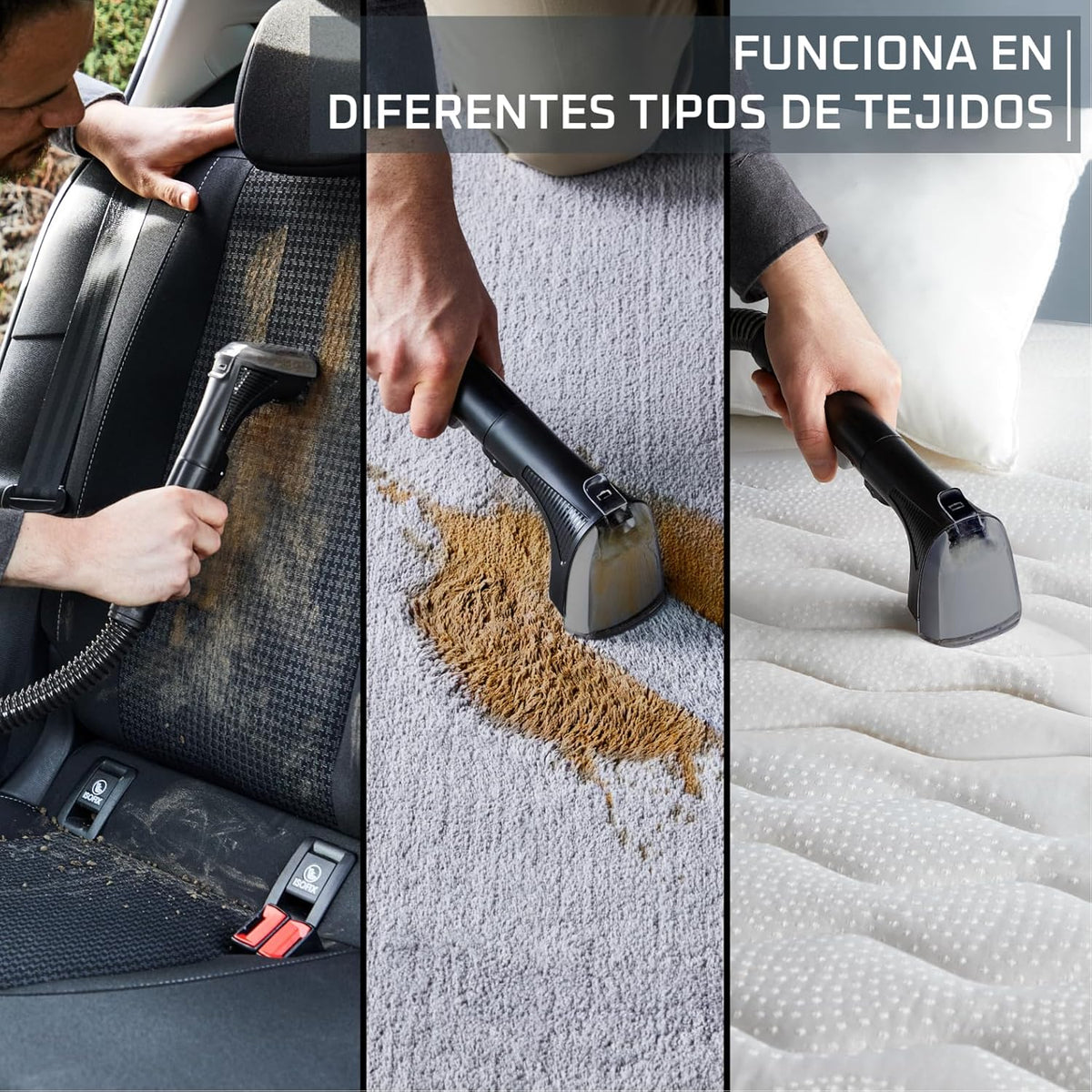 2026 Rowenta Clean It, Aspirador de tapicerías, Limpieza Rápida y Fácil, Apto para Suciedad de Mascotas, Alfombras, Interior del Coche, 750w, 6acc, IN5020F0